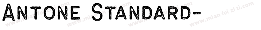 Antone Standard字体转换